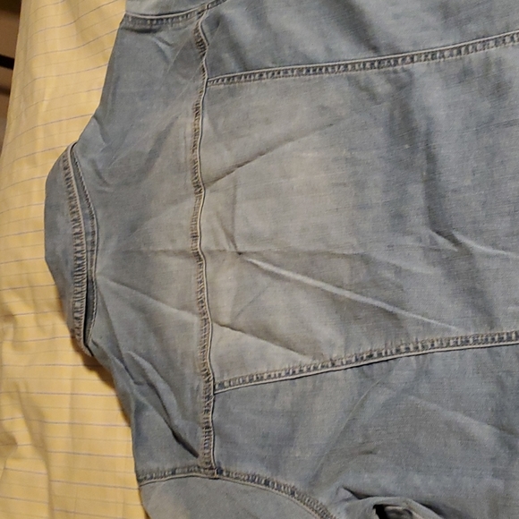Light wash Denim Short Sleeve Jacket - Picture 13 of 14